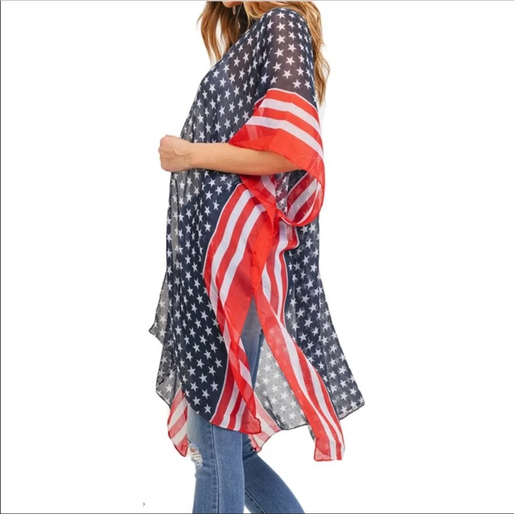 💙🇺🇸 ❤️ Patriotic kimono! - Picture 4 of 8
